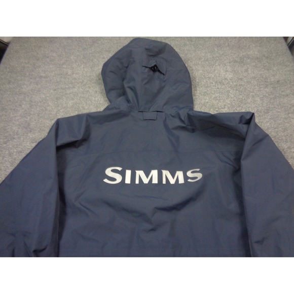 Simms Challenger Jacket Womens 3X Blue Fishing Rain Hooded Waterproof Breathable - Picture 6 of 12